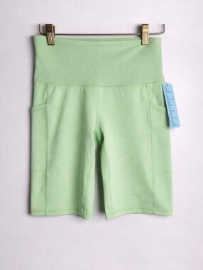 NWT Ideology Green Compression Bike Shorts, Sz XS